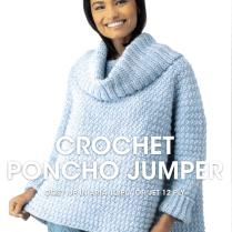 (0055 Crochet Poncho Jumper)